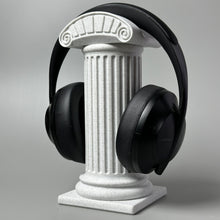 Music pillar headphone holder