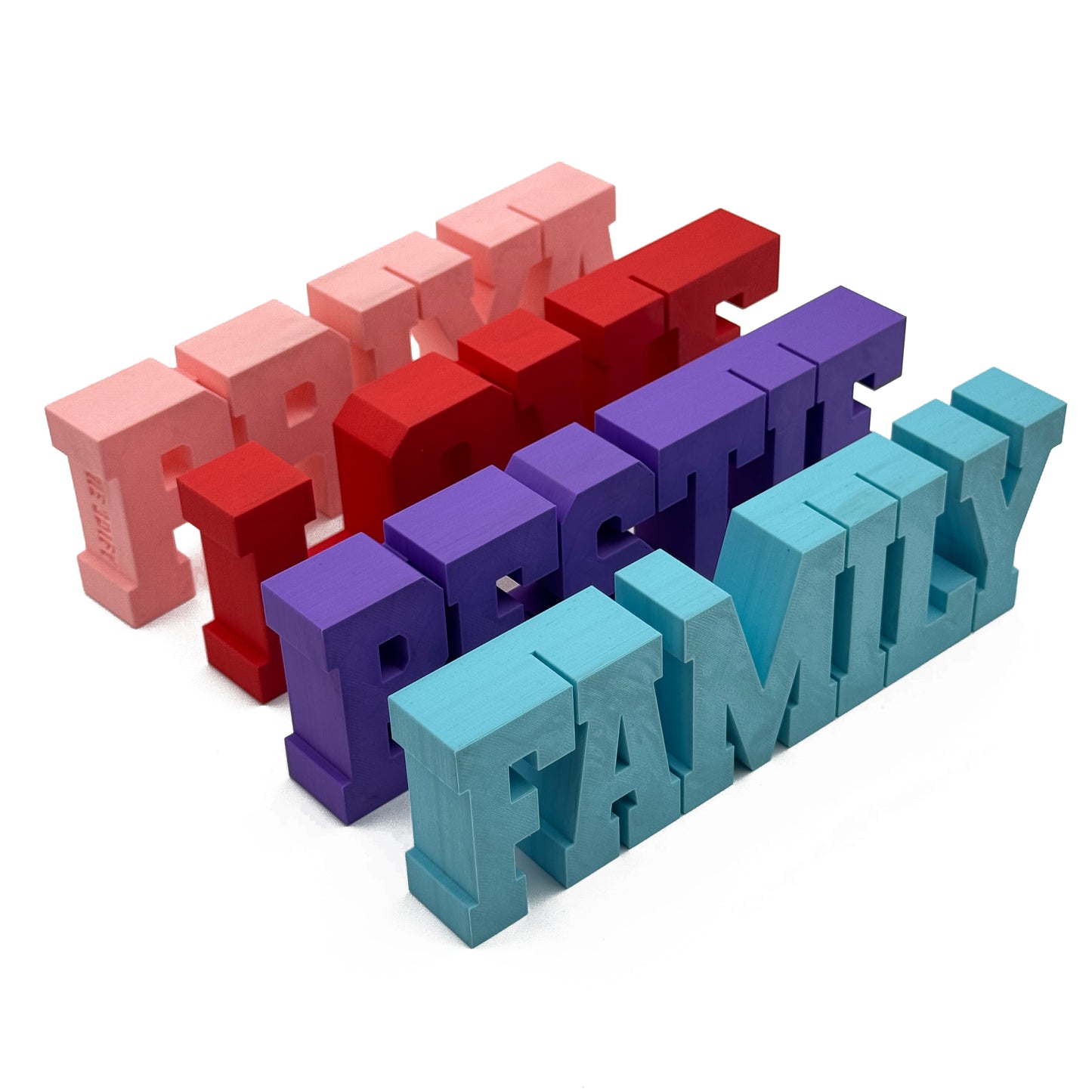Personalized 3D Name & Word Plate