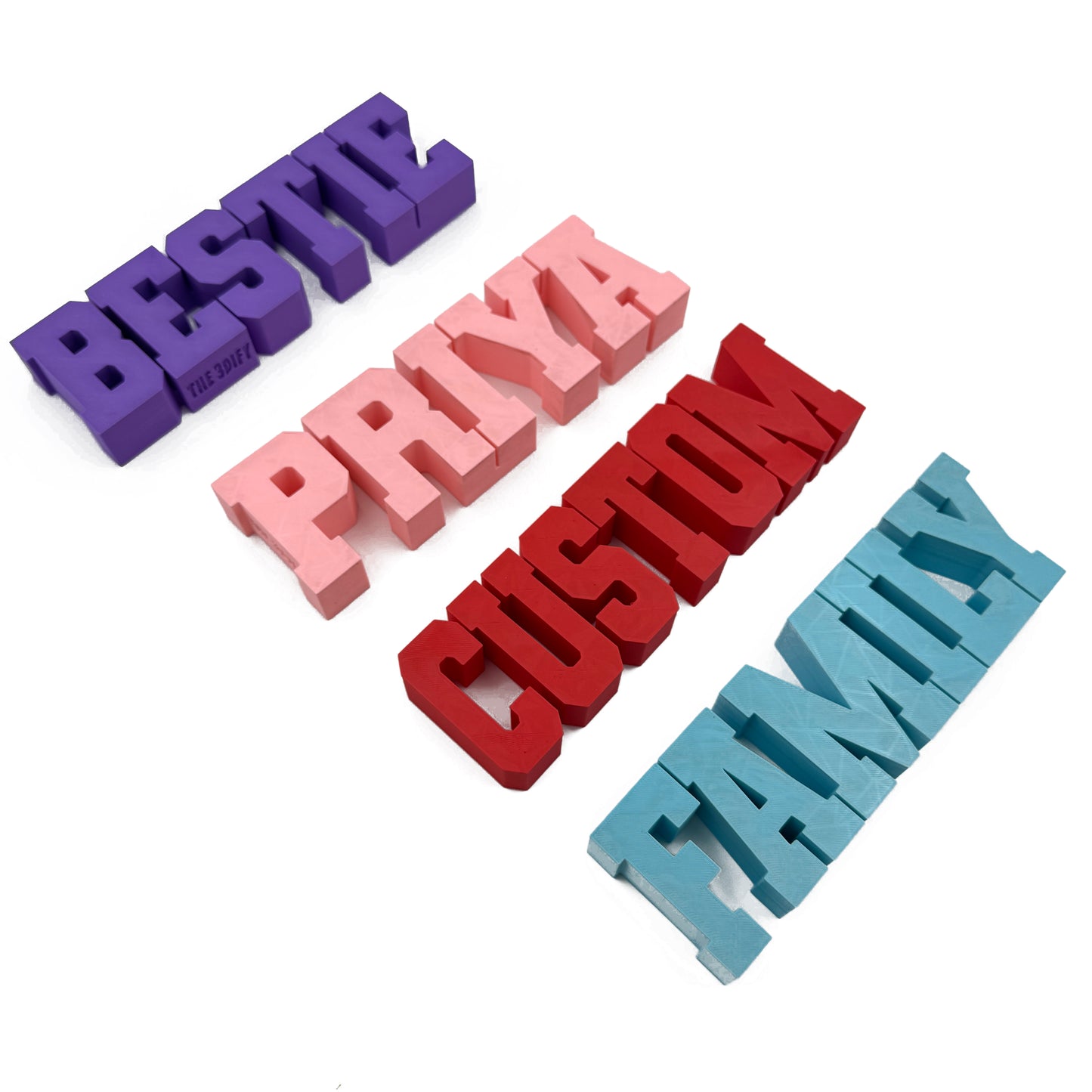 Personalized 3D Name & Word Plate