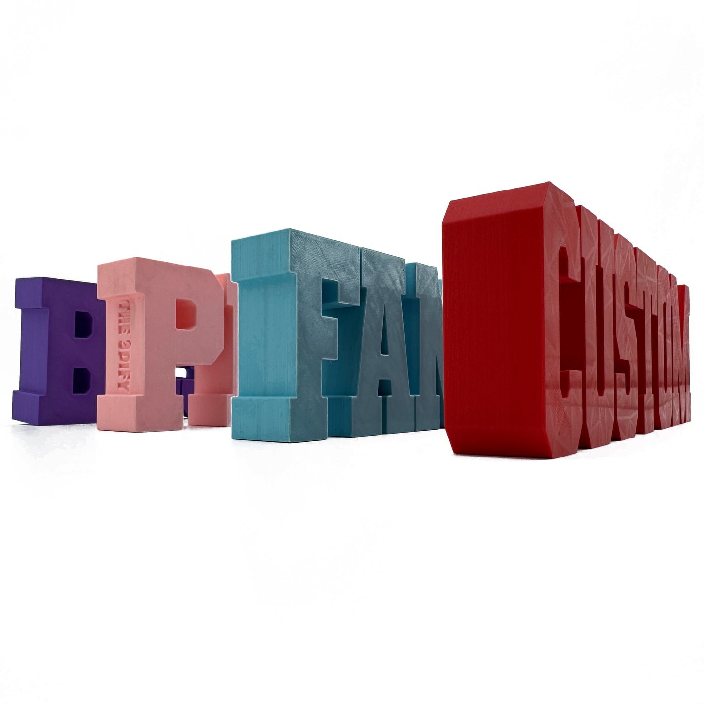 Personalized 3D Name & Word Plate