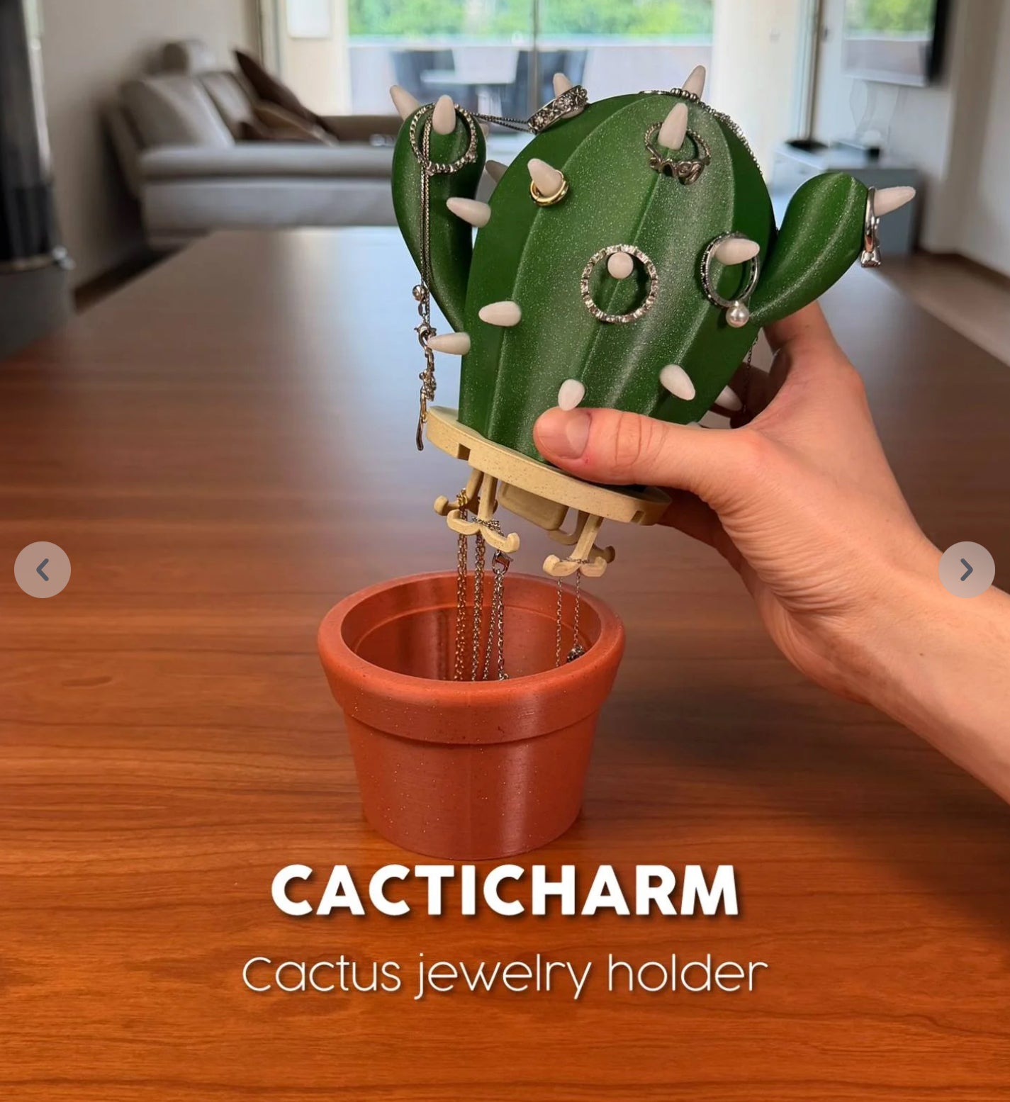 Cacticharm Jewelry Holder Vase