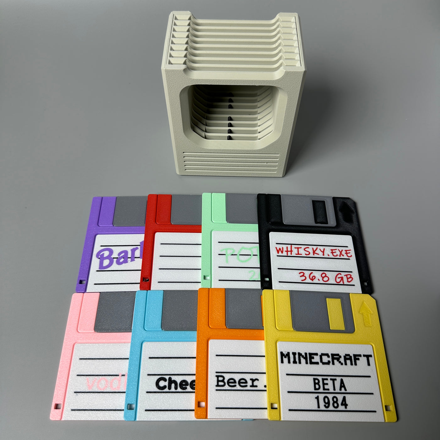 Floppy Click Coaster Holder Set