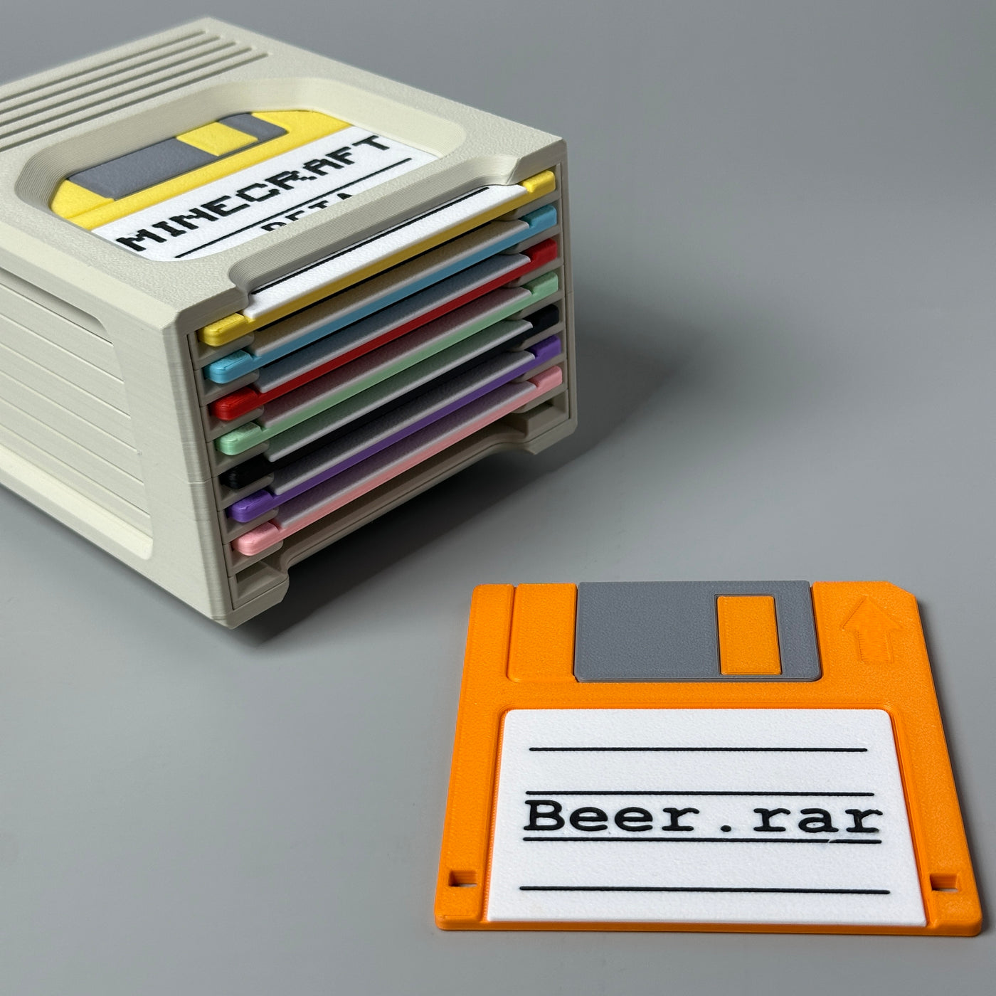 Floppy Click Coaster Holder Set