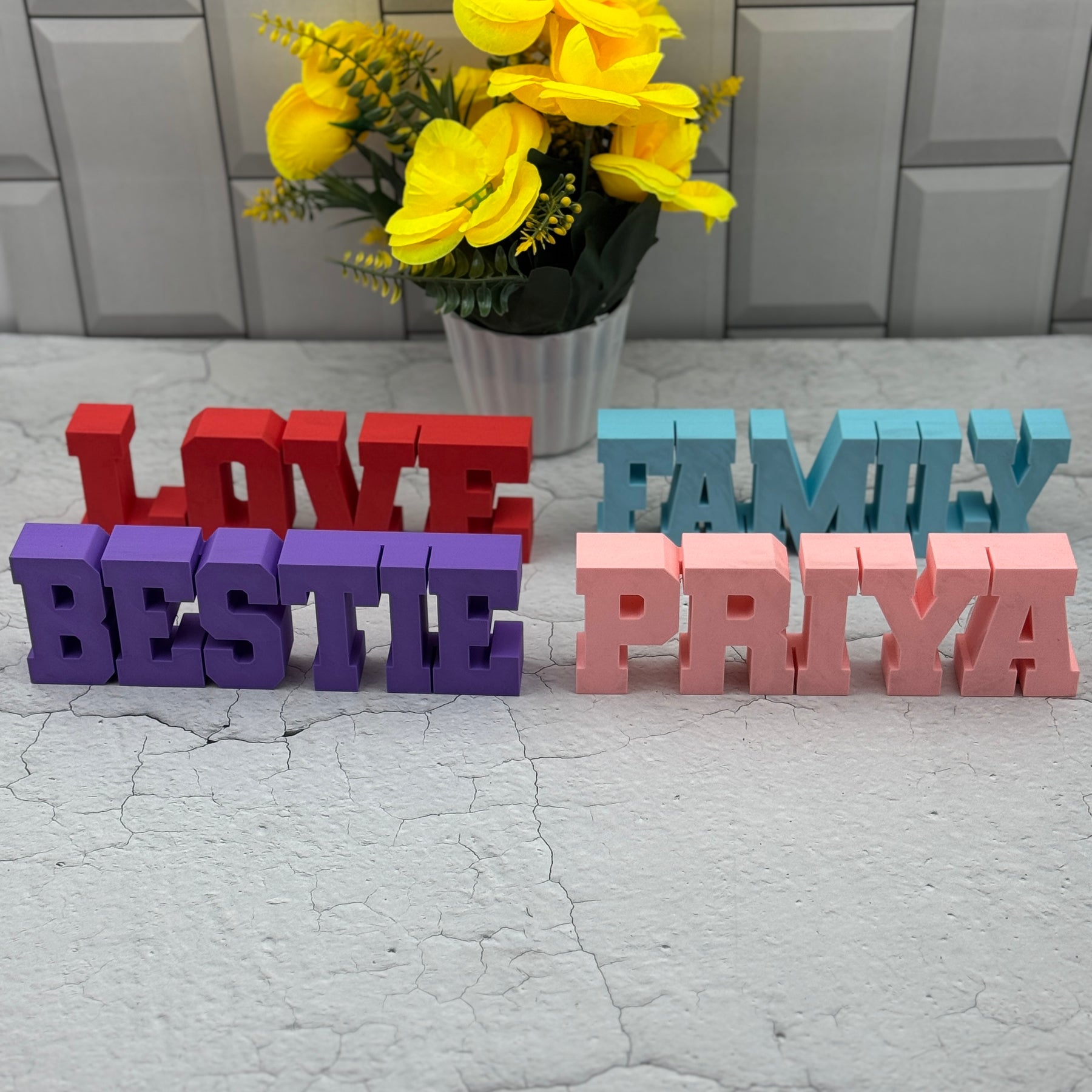 Personalized 3D Name & Word Plate