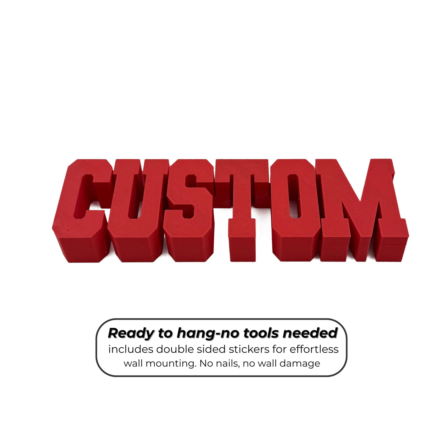 Personalized 3D Name & Word Plate